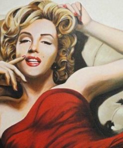 Monroe in Red Paint By Numbers