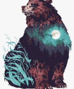 Moon Bear Paint By Numbers