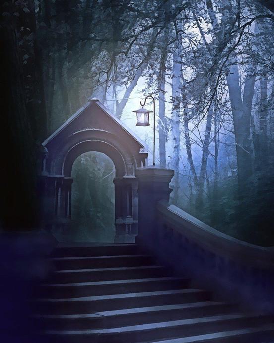 Moon_Door_In_The_Forest_-_Landscape_Paint_By_Numbers Moon Door Paint By Numbers
