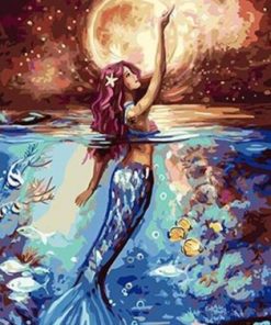 Moonlight Mermaid Paint By Numbers