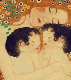 Mother and Child by Klimt Paint By Numbers