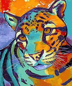 Multicolor Leopard Paint By Numbers