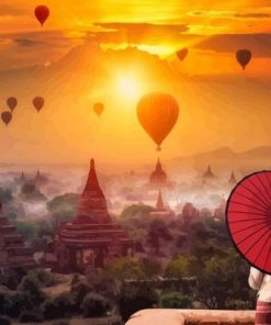 Myanmar Sunrise Paint By Numbers