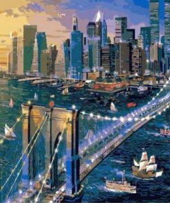 NYC Bridge Paint By Numbers