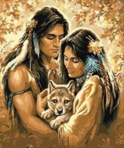 Native Couple Paint By Numbers