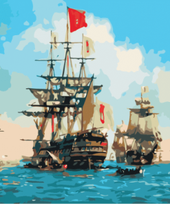 Naval Fleet Paint By Numbers