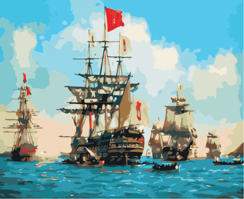 Naval Fleet Paint By Numbers