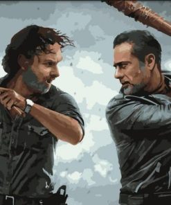 Negan and Rick Paint By Numbers