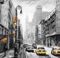 New York Taxi Paint By Numbers