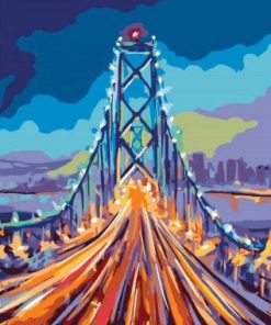 Night Bridge SF Paint By Numbers