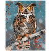 Owl on Branch Paint By Numbers