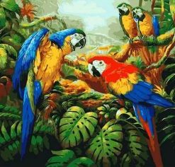 Parrots Paint By Numbers