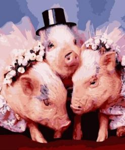 Pig Bride Paint By Numbers