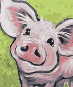 Pig Smiling Paint By Numbers