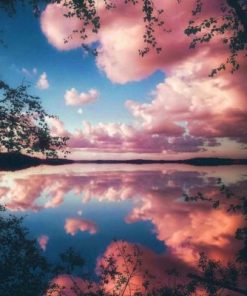 Pink Clouds Paint By Numbers