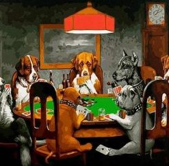 Poker Animals Paint By Numbers