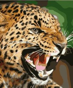 Predatory Leopard Paint By Numbers