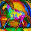 Psychedelic Horse Paint By Numbers