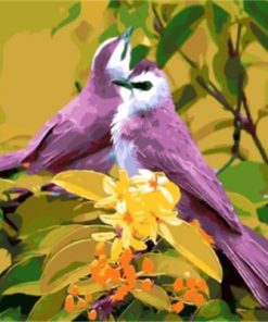 Purple Bird Paint By Numbers