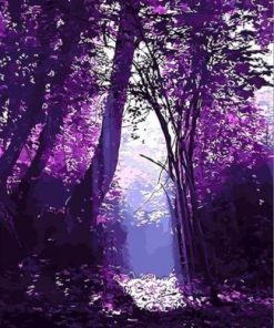 Purple Forest Paint By Numbers