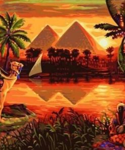 Pyramids on Nile Paint By Numbers