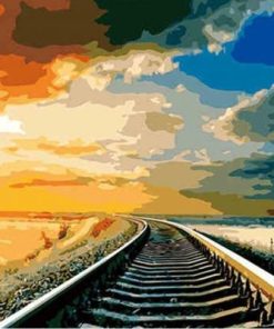 Railway Landscape Paint By Numbers