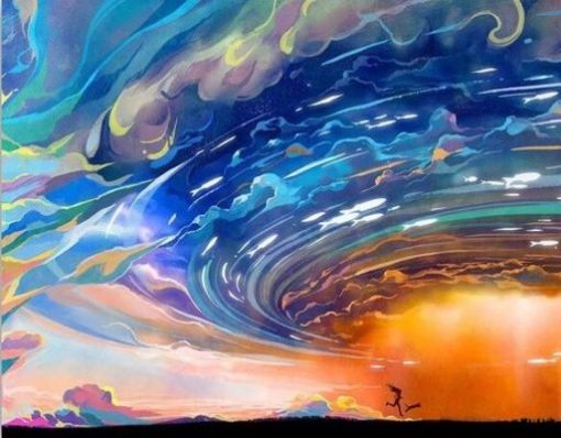 Rainbow Clouds Paint By Numbers