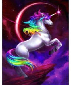 Rainbow Unicorn Paint By Numbers