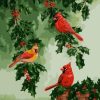 Red Cardinals Paint By Numbers