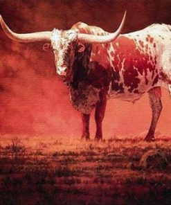 Red Cattle Paint By Numbers