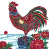 Red Chicken Paint By Numbers