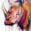 Rhinoceros Art Paint By Numbers