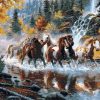 River Horses Paint By Numbers