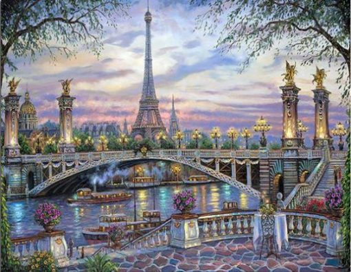 River of Paris Paint By Numbers