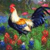 Rooster Flowers Paint By Numbers