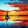 Sailboat on Sunset Paint By Numbers