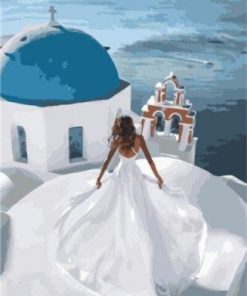 Santorini Bride Paint By Numbers