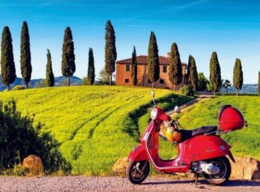 Scooter in Toscana Paint By Numbers