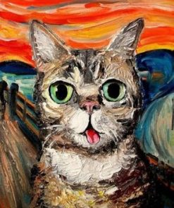 Scream Cat Paint By Numbers