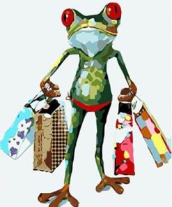 Shopping Frog Paint By Numbers