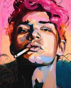 Smoking Boy Paint By Numbers