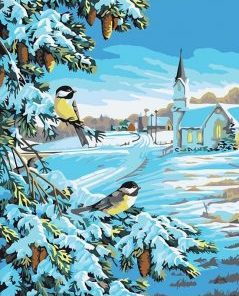 Snow Bird Paint By Numbers