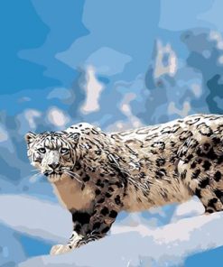 Snow Leopard Paint By Numbers