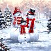 Snow Men Paint By Numbers