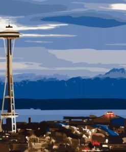 Space Needle Paint By Numbers