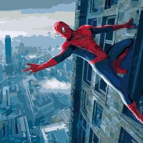 Spiderman Skyline Paint By Numbers