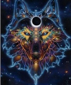 Spiritual Wolf Paint By Numbers