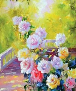 Spring Roses paint by numbers