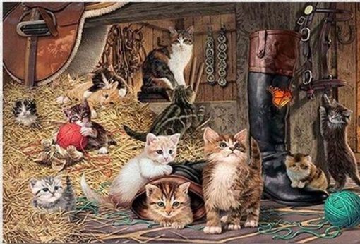 Stable Cats Paint By Numbers