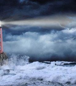 Storm Lighthouse Paint By Numbers